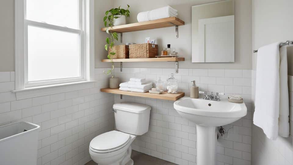 install open shelving