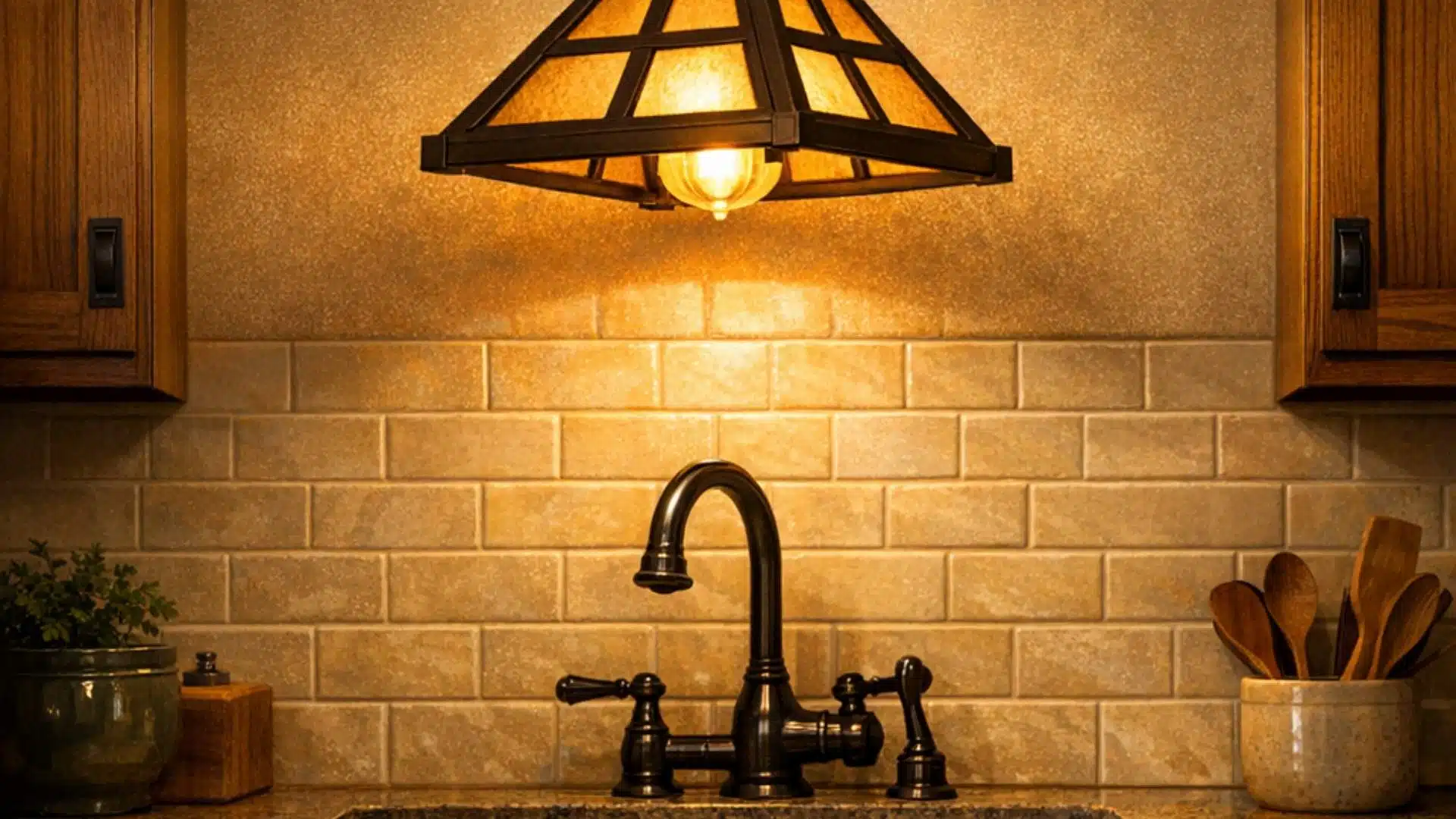 craftsman-kitchen-mission-pendant-light-sink