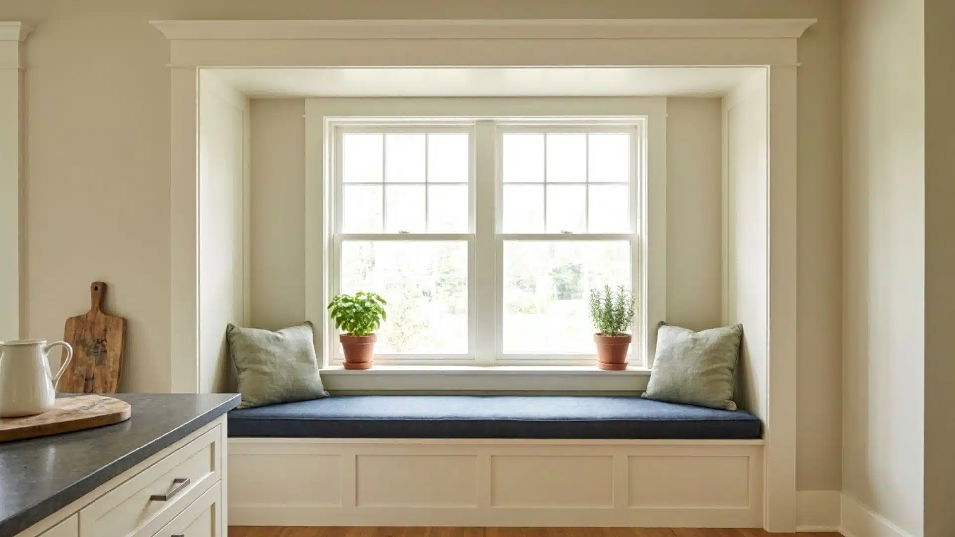 craftsman-kitchen-window-trim-crown-molding