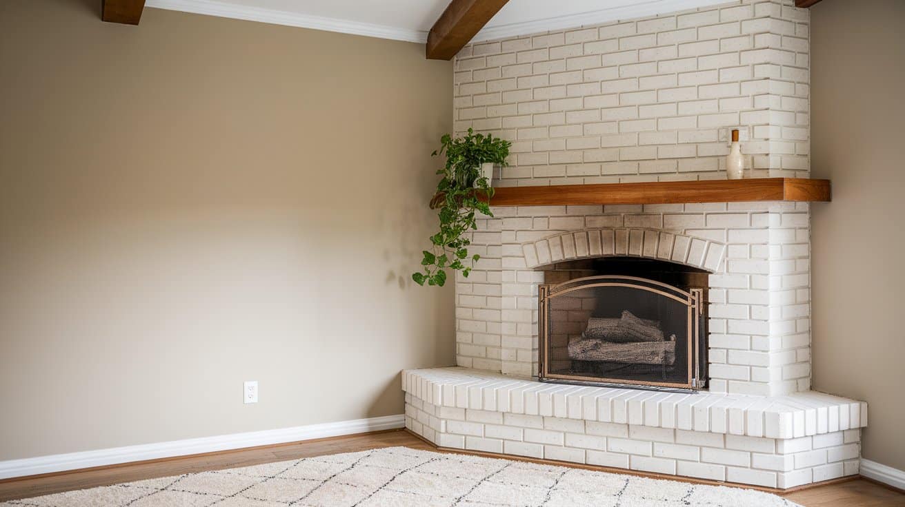 neutral-white-brick-corner-fireplace