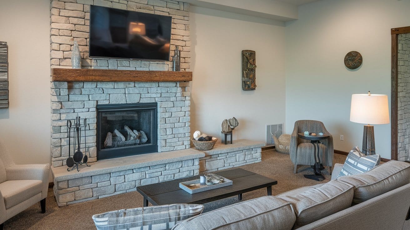 Fireplace-with-integrated-TV-mount