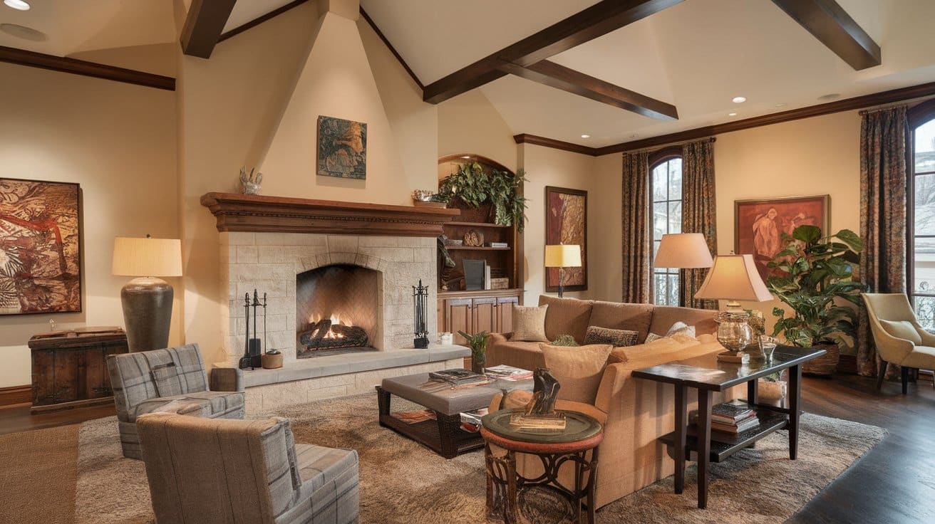 Corner-Fireplace-with-Vaulted-Ceiling-Accent