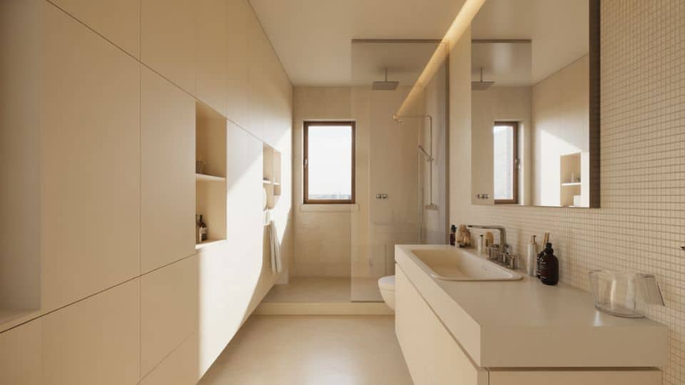 linear-layout-for-narrow-primary-bathrooms