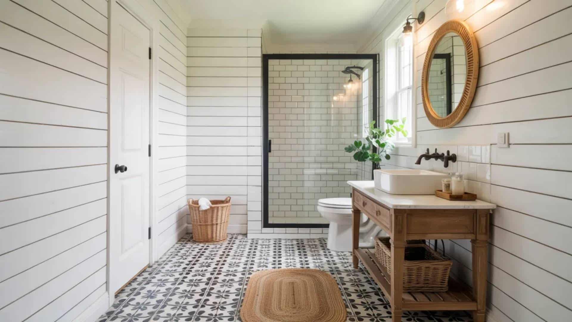 boho-black-and-white-bathroomjpeg