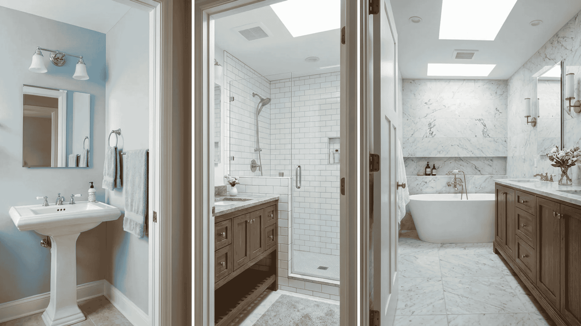 Minor, mid-range, and full gut bathroom renovations