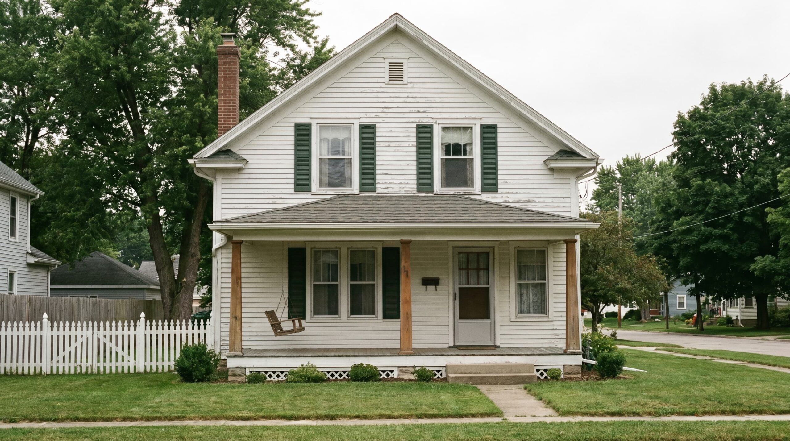 Sears catalog home with classic early 1900s design and front porch